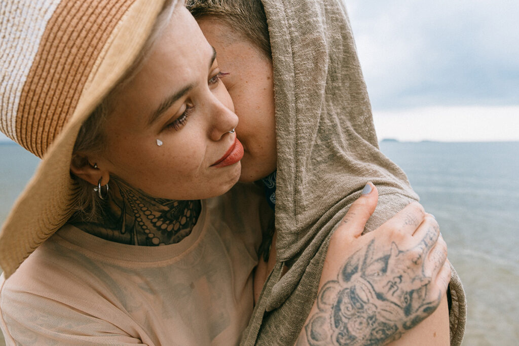 Closeup von Anna und Lisa am Bernsteinsee